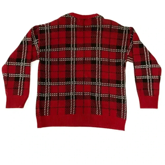 Urban Outfitters‎ Red Oversized Retro Sweater With Dog Patch Size Small - Picture 7 of 7